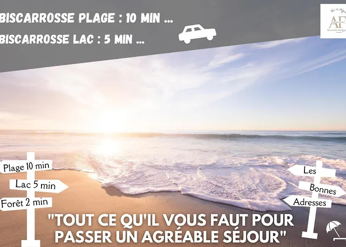 Ravissante Maison Cosy 4* Biscarrosse Proche Lac