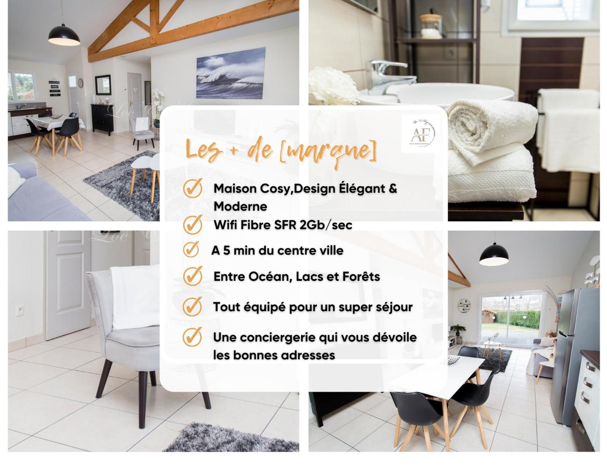 Ravissante Maison Cosy 4* Proche * Biscarrosse